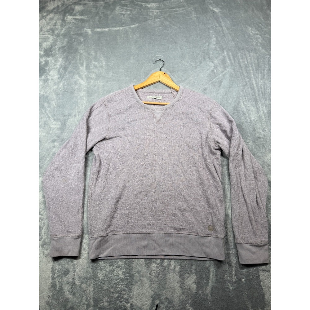 Outerknown Mauve Knit Sweatshirt Mens Medium Light Purple Long Sleeve Crew Neck